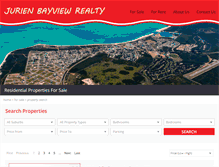 Tablet Screenshot of jurienbay.com